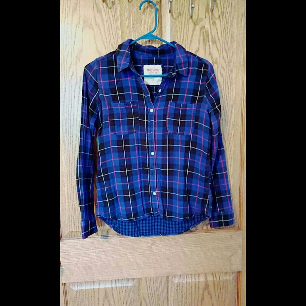 Blue flannal
